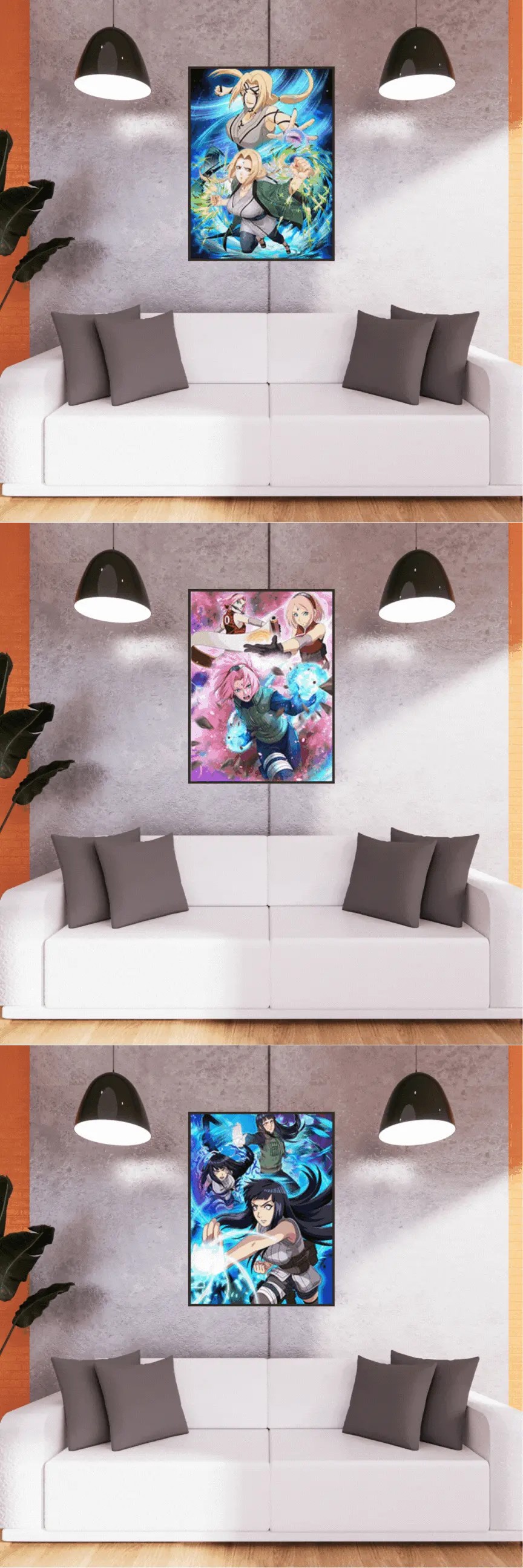 3D Triple Transition Naruto Lenticular Poster