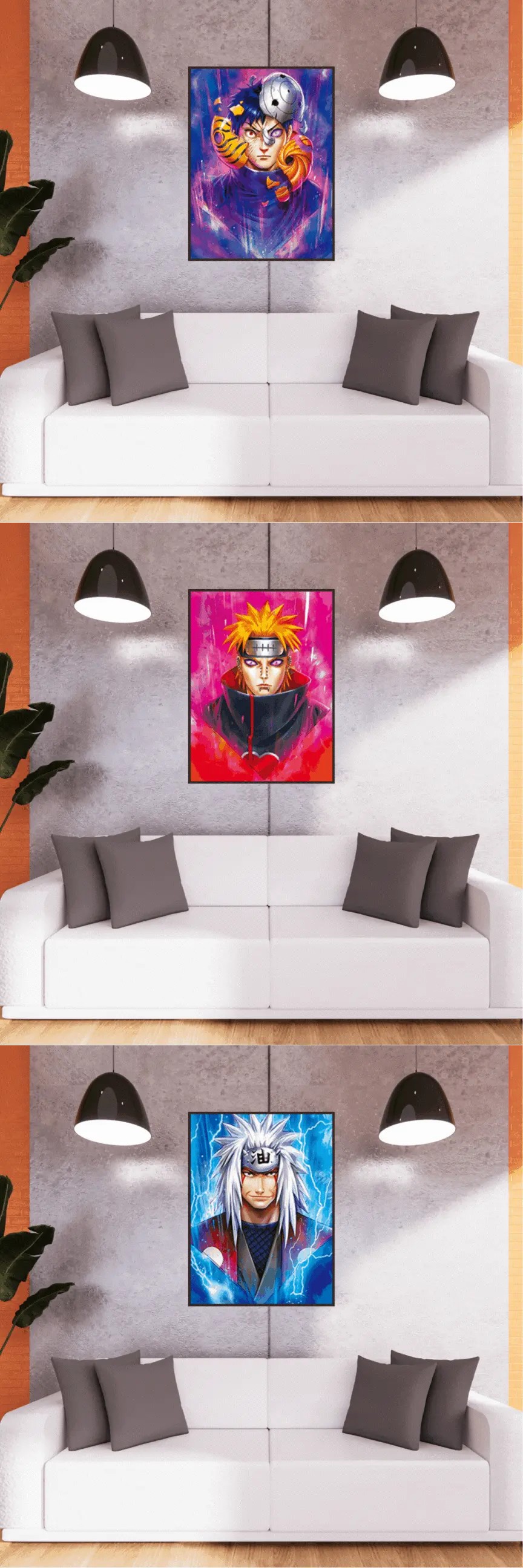 3D Triple Transition Naruto Lenticular Poster