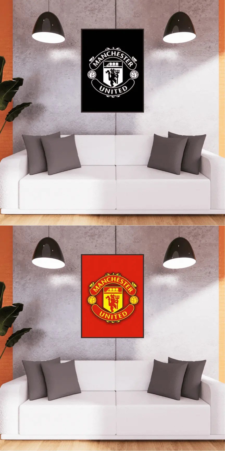 3D Triple Transition Manchester United Lenticular Poster