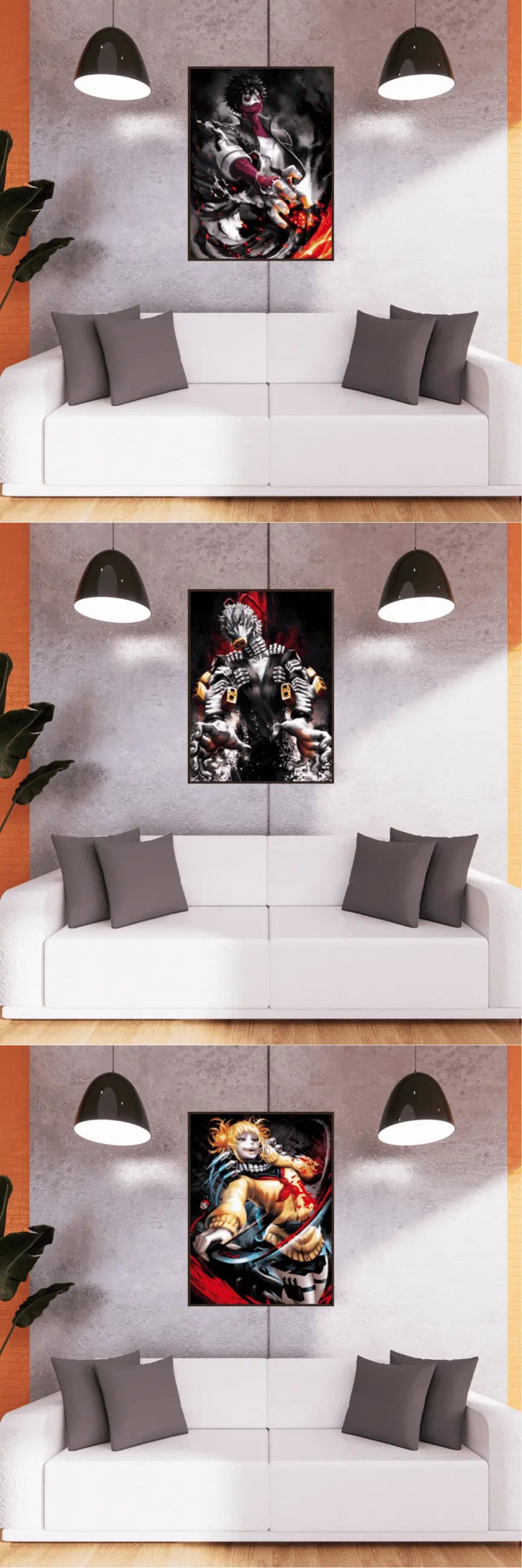 3D Triple Transition My Hero Academia Lenticular Poster