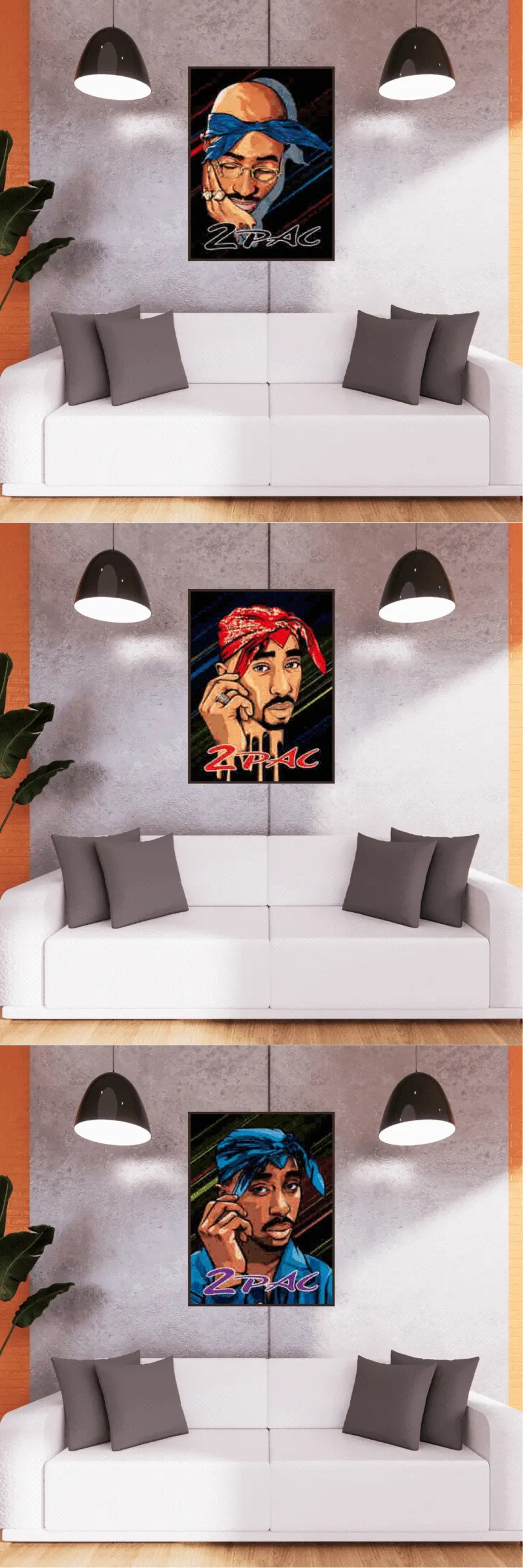 3D Triple Transition 2Pac Lenticular Poster