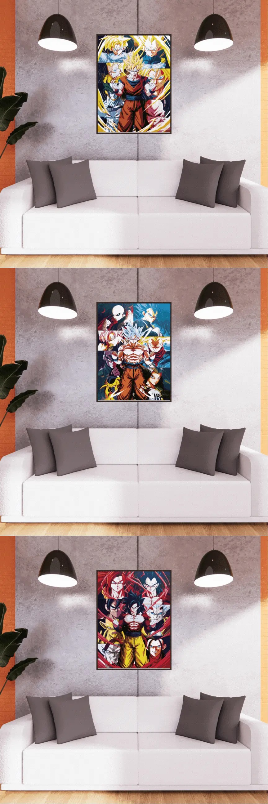 3D Triple Transition Dragon Ball Z Lenticular Poster