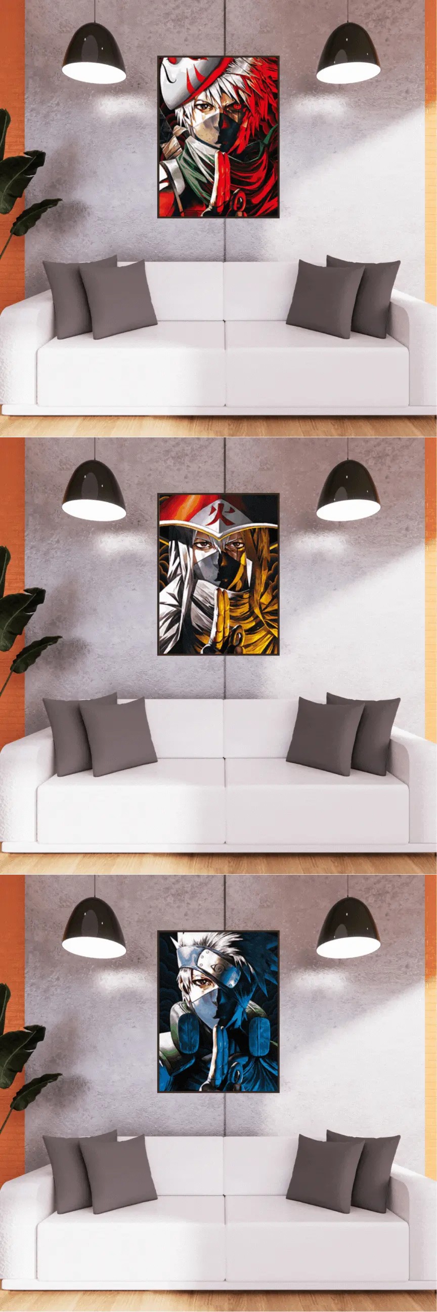 3D Triple Transition Naruto Lenticular Poster