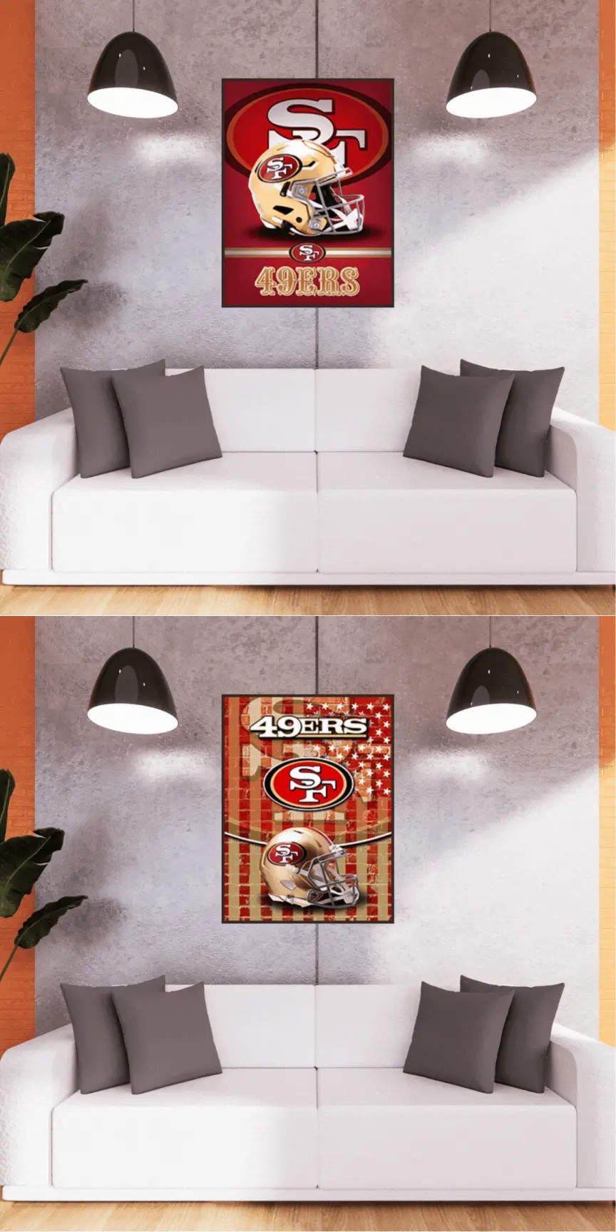 3D Triple Transition San Fransisco 49'ERS Lenticular Poster