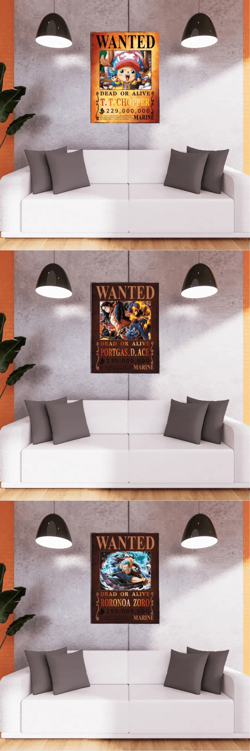 3D Triple Transition One Piece Lenticular Poster