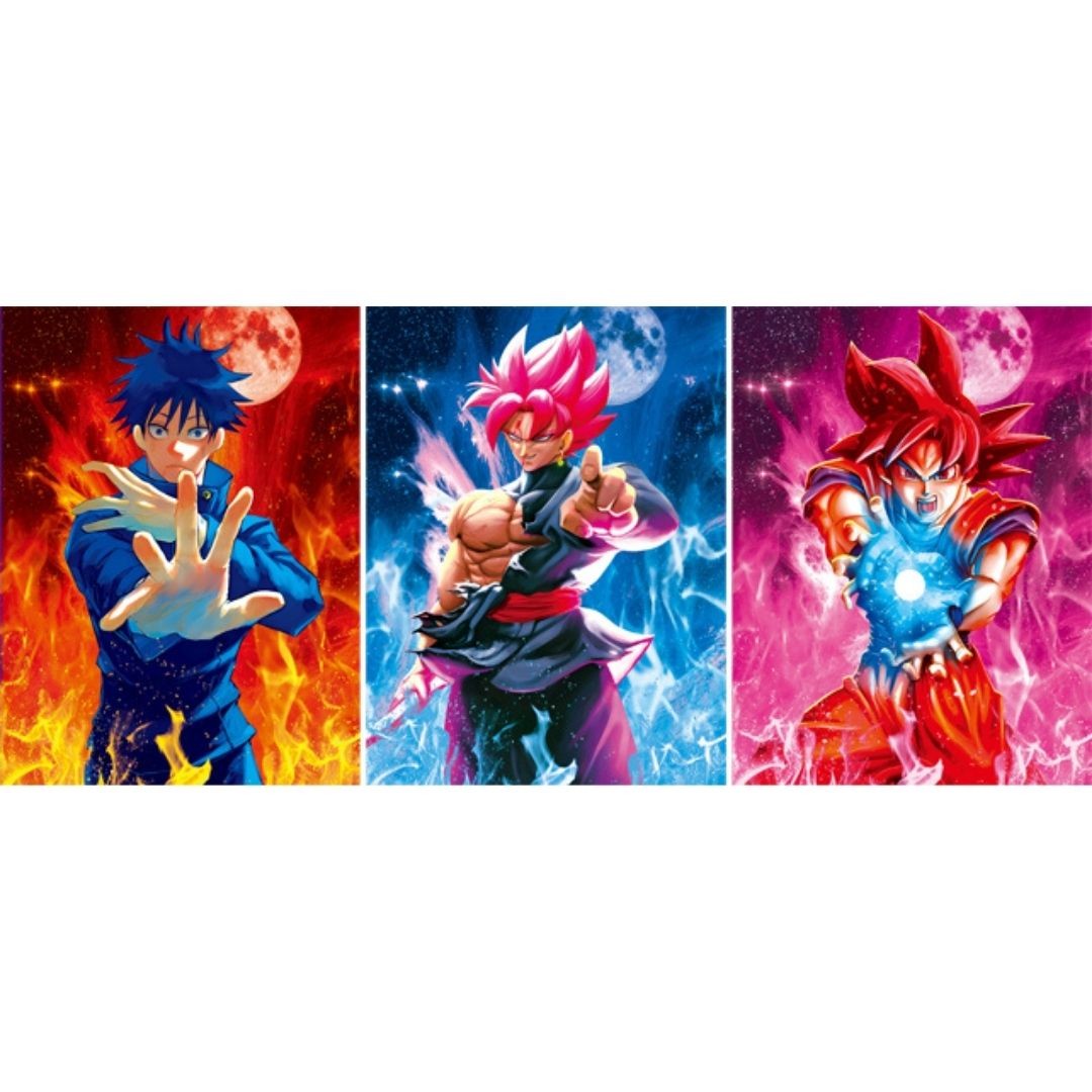 3D Triple Transition Goku I Megumi Fushiguro Dragon Ballz Lenticular Poster