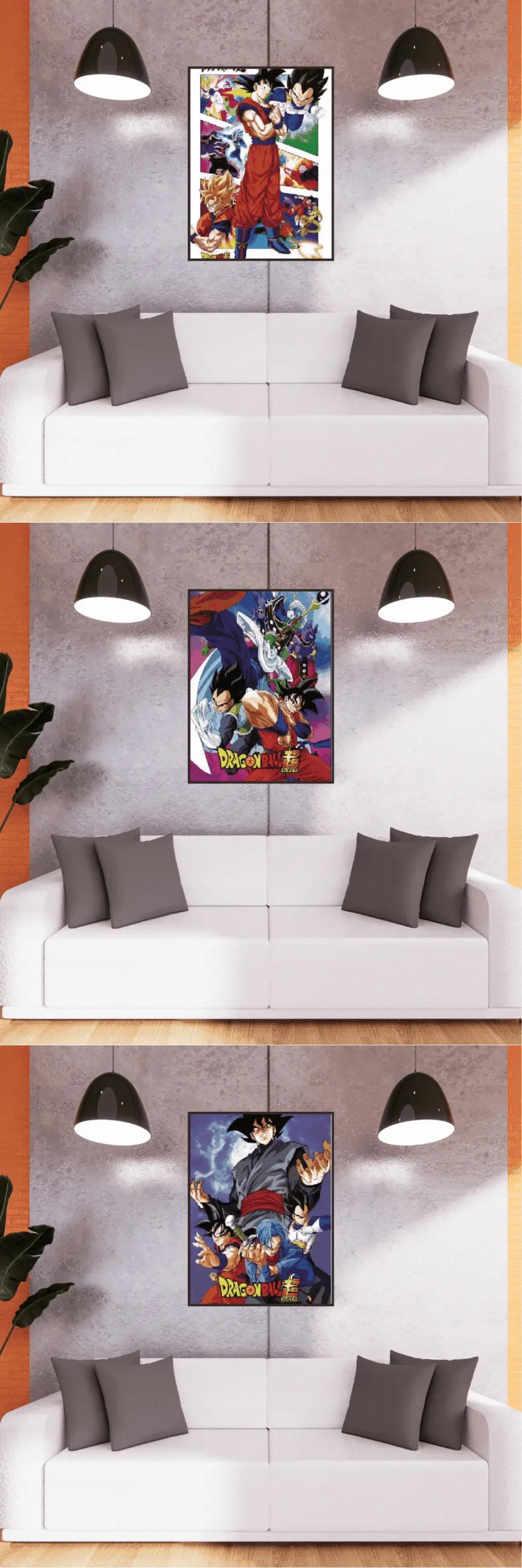 3D Triple Transition Dragon Ball Z Lenticular Poster