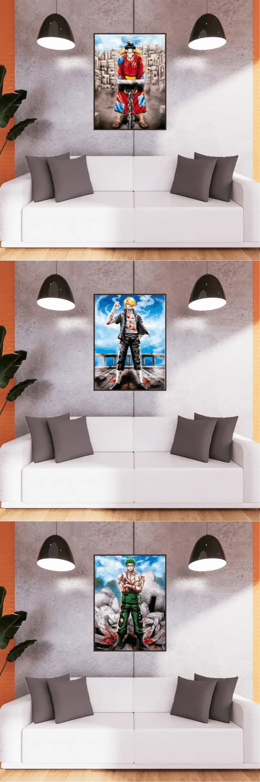 3D Triple Transition One Piece Lenticular Poster