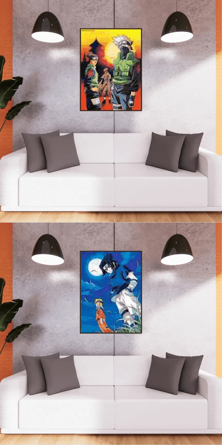 3D Triple Transition Naruto Lenticular Poster