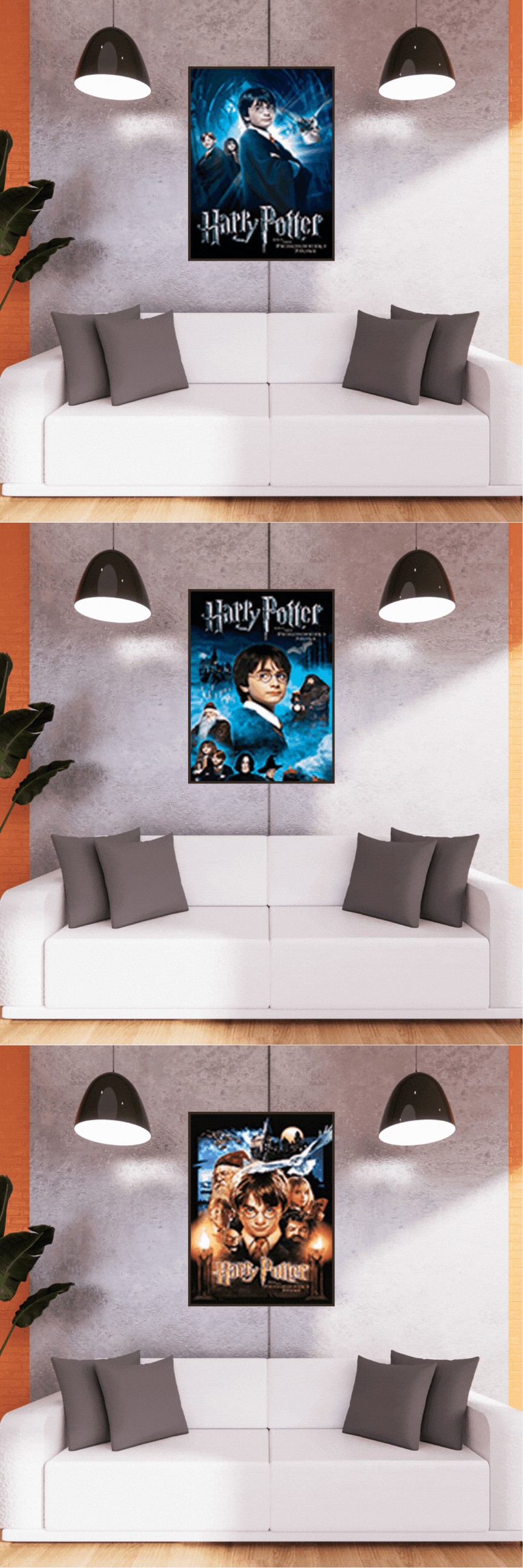 3D Triple Transition Harry Potter Lenticular Poster