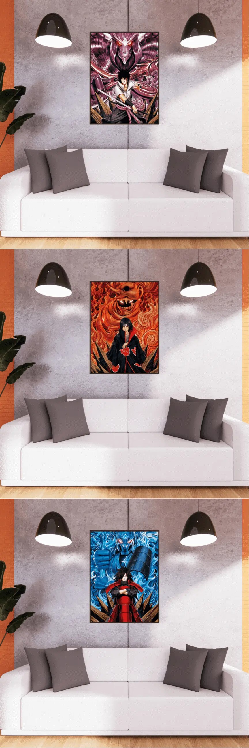 3D Triple Transition Naruto Lenticular Poster