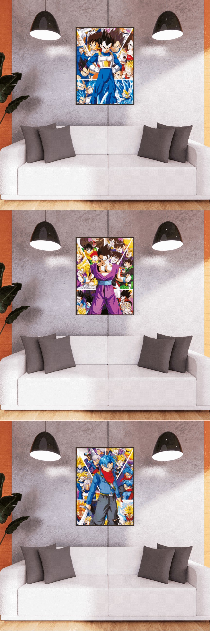 3D Triple Transition Dragon Ball Z Lenticular Poster