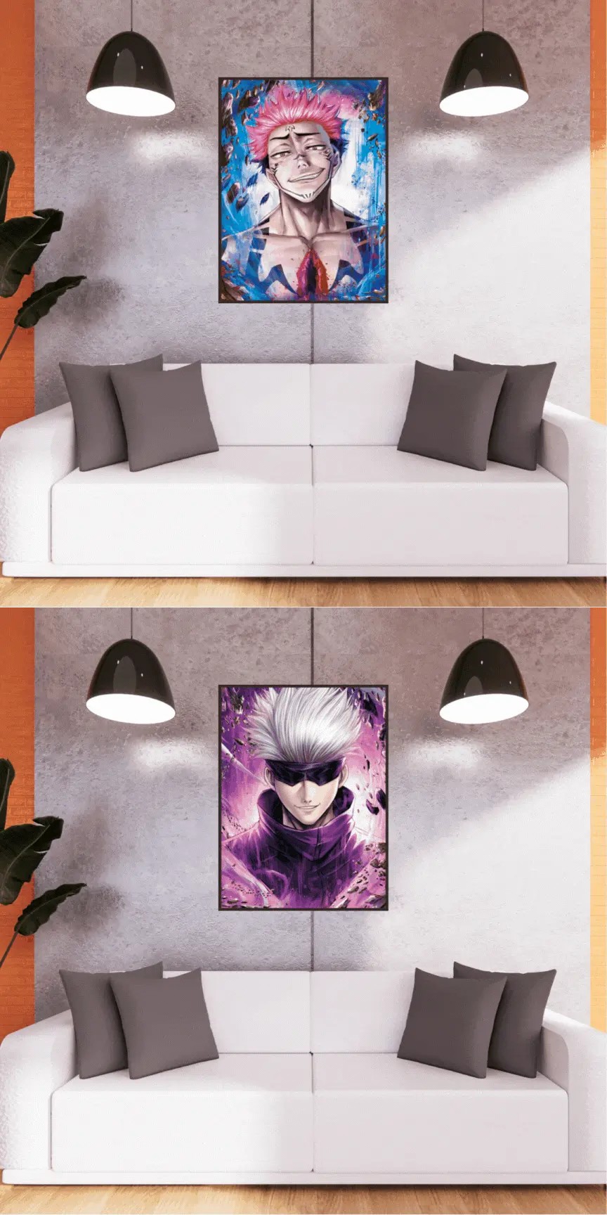 3D Triple Transition Jujutsu Kaisen Lenticular Poster