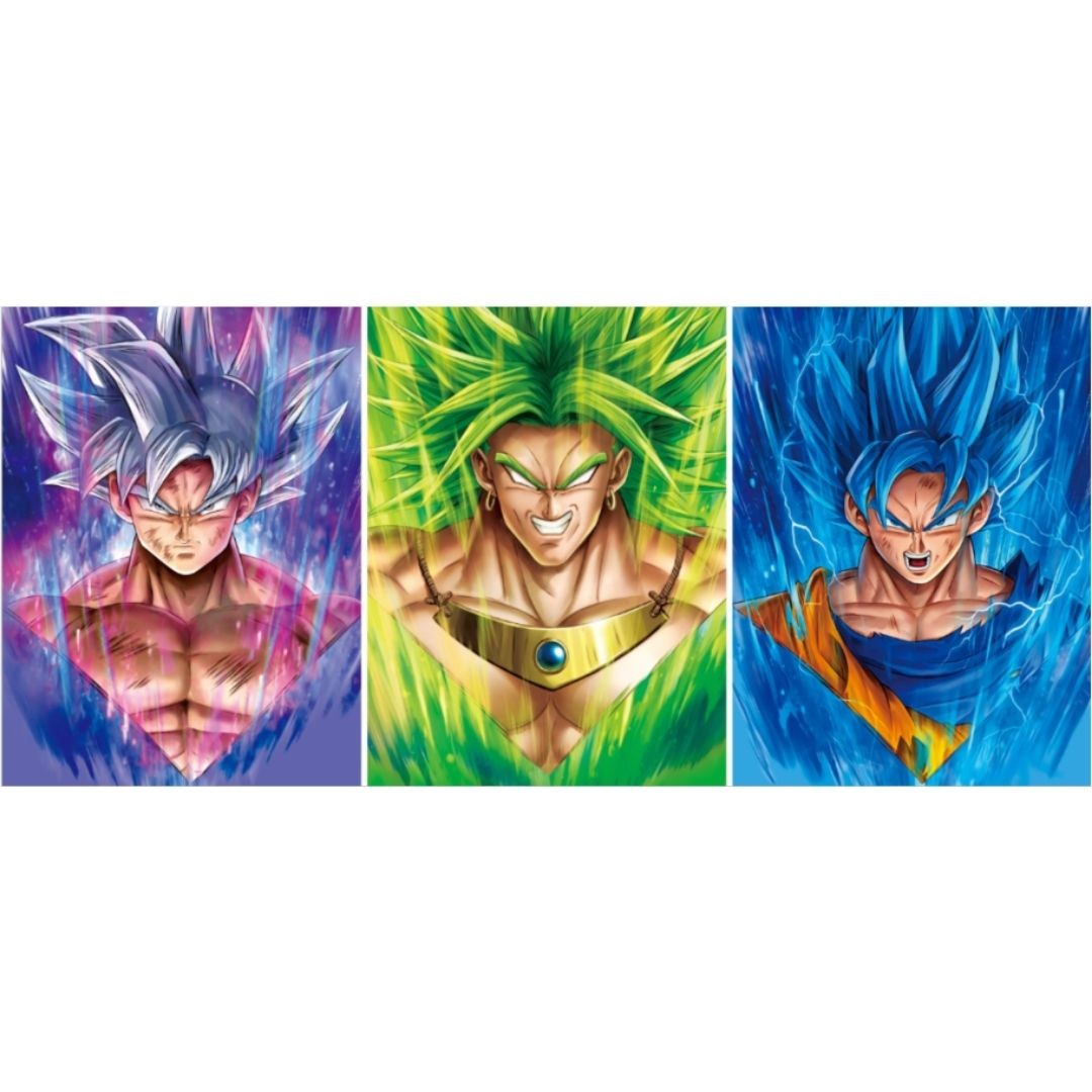 3D Triple Transition Goku I Broly Dragon Ball Z Lenticular Poster