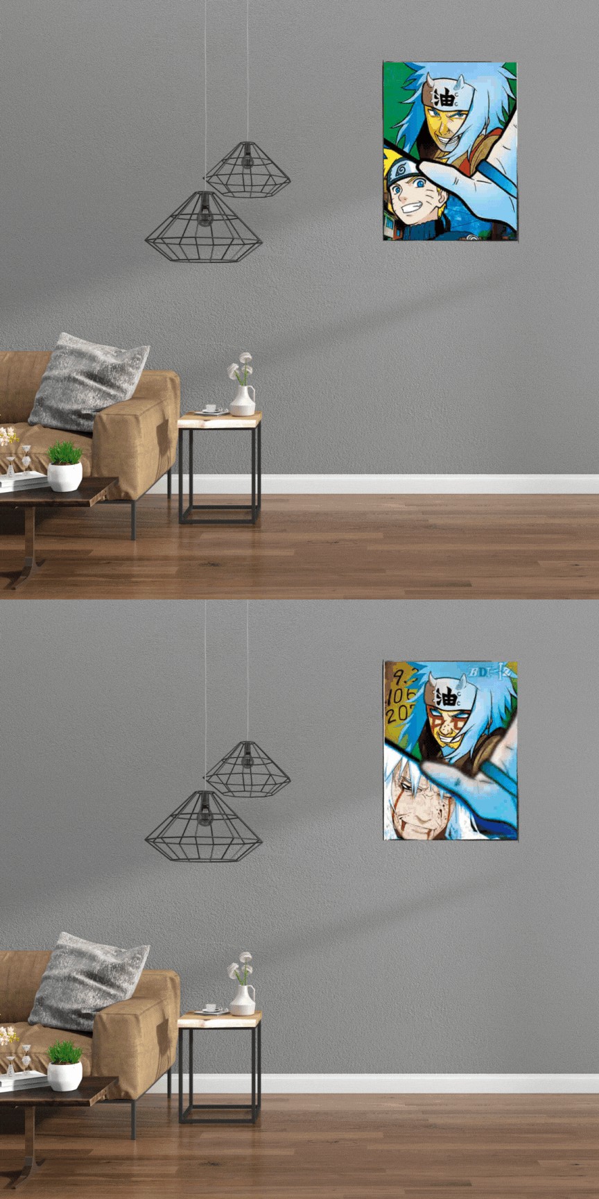 3D Triple Transition Naruto Lenticular Poster