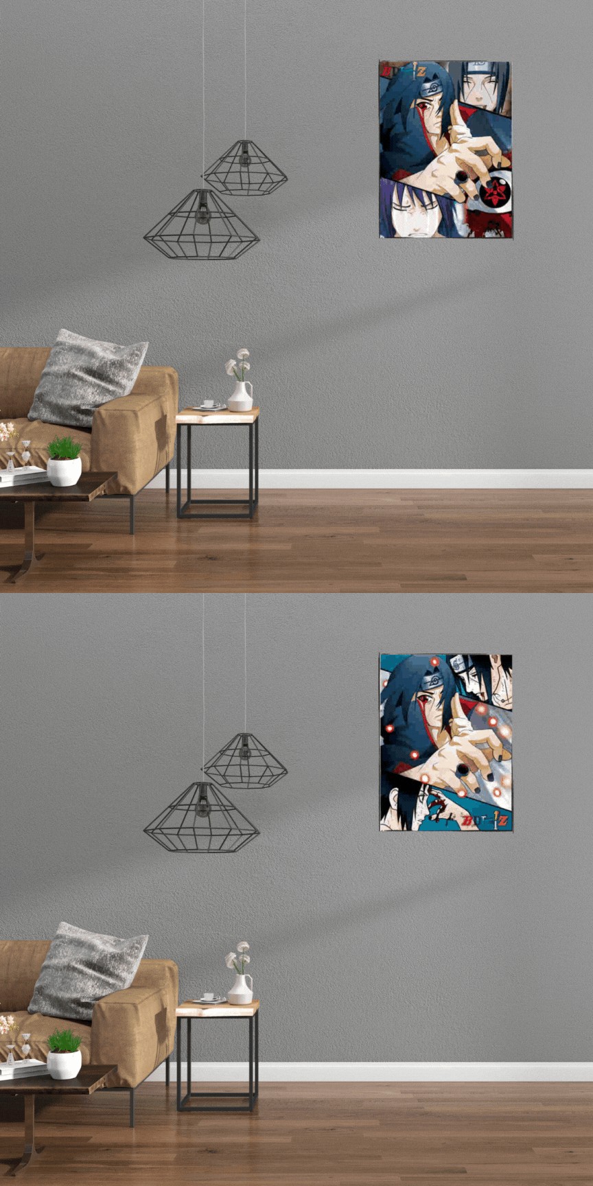 3D Triple Transition Naruto Lenticular Poster