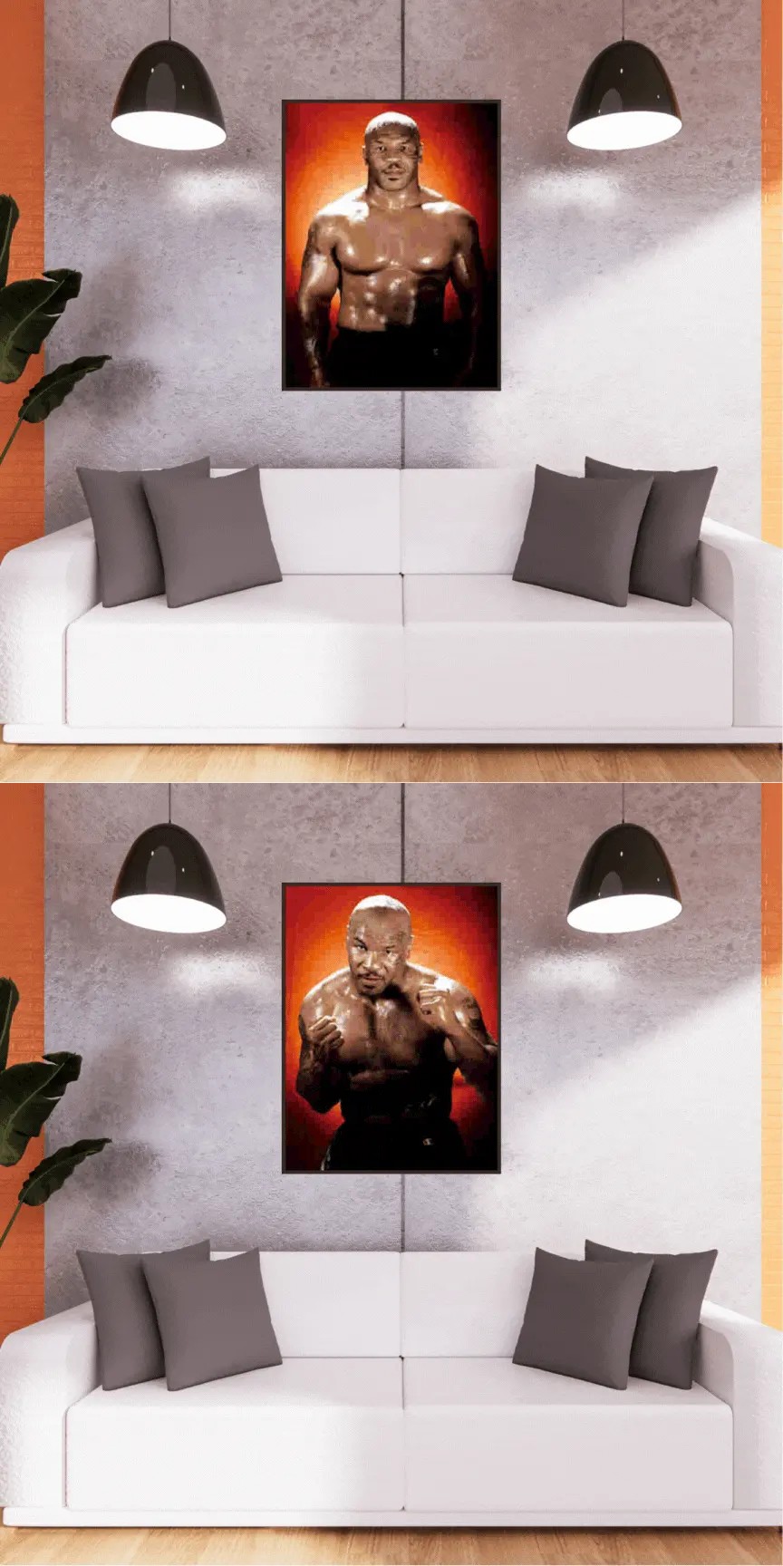 3D Triple Transition Mike Tyson Lenticular Poster