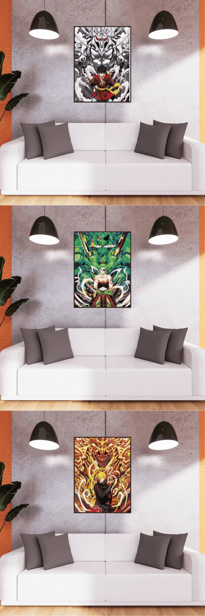 3D Triple Transition One Piece Lenticular Poster