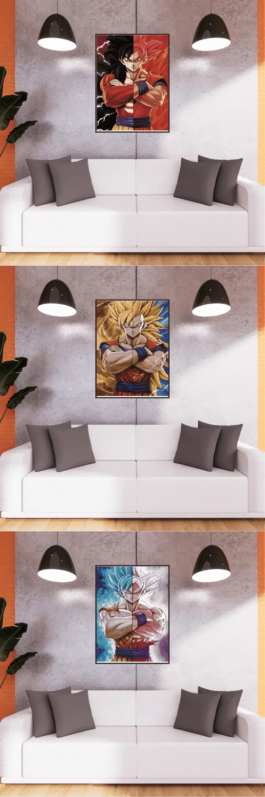 3D Triple Transition Dragon Ball Z Lenticular Poster