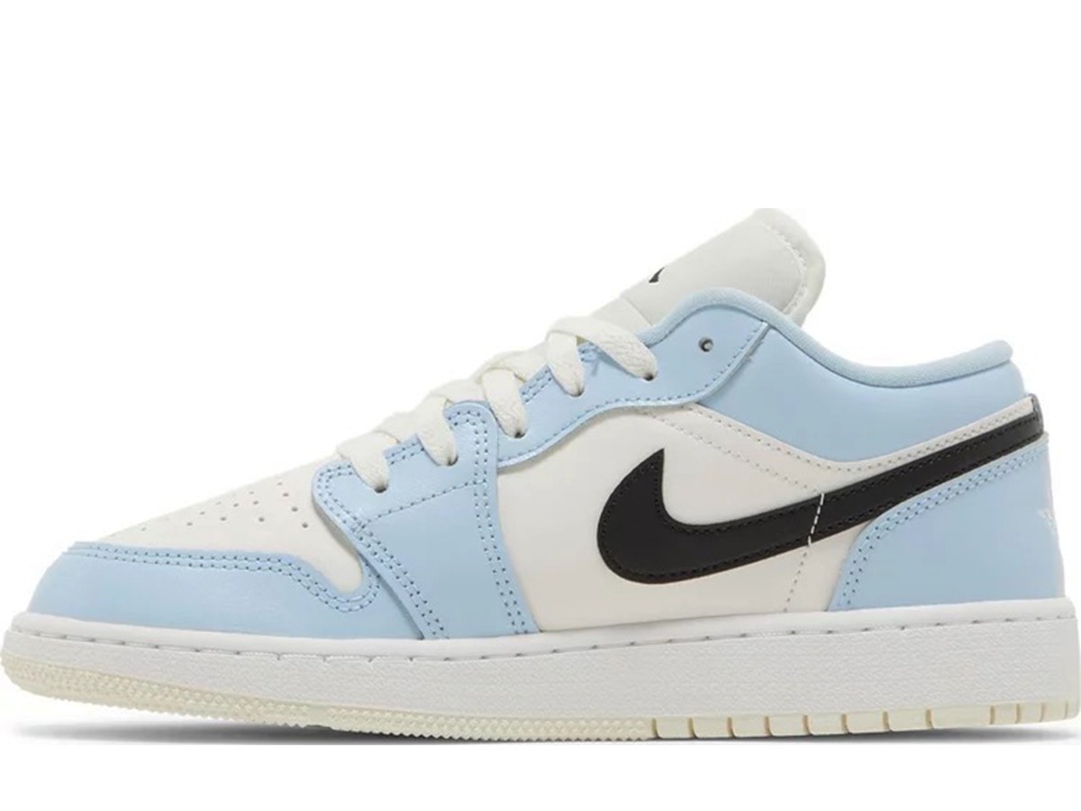 Air Jordan 1 Low Ice Blue Black (GS)