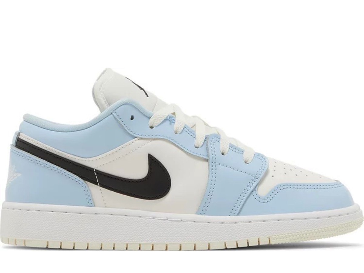 Air Jordan 1 Low Ice Blue Black (GS)