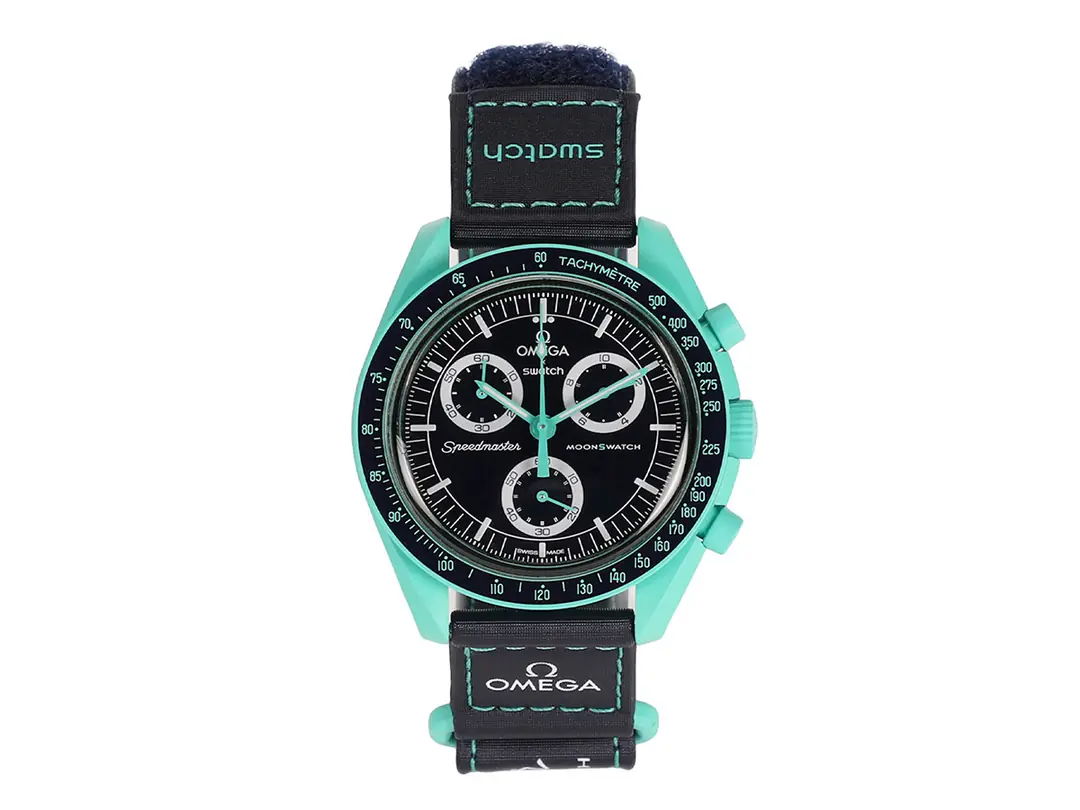 Swatch x Omega MISSION ON EARTH - POLAR LIGHTS SO33L103 -SPARKSOLE