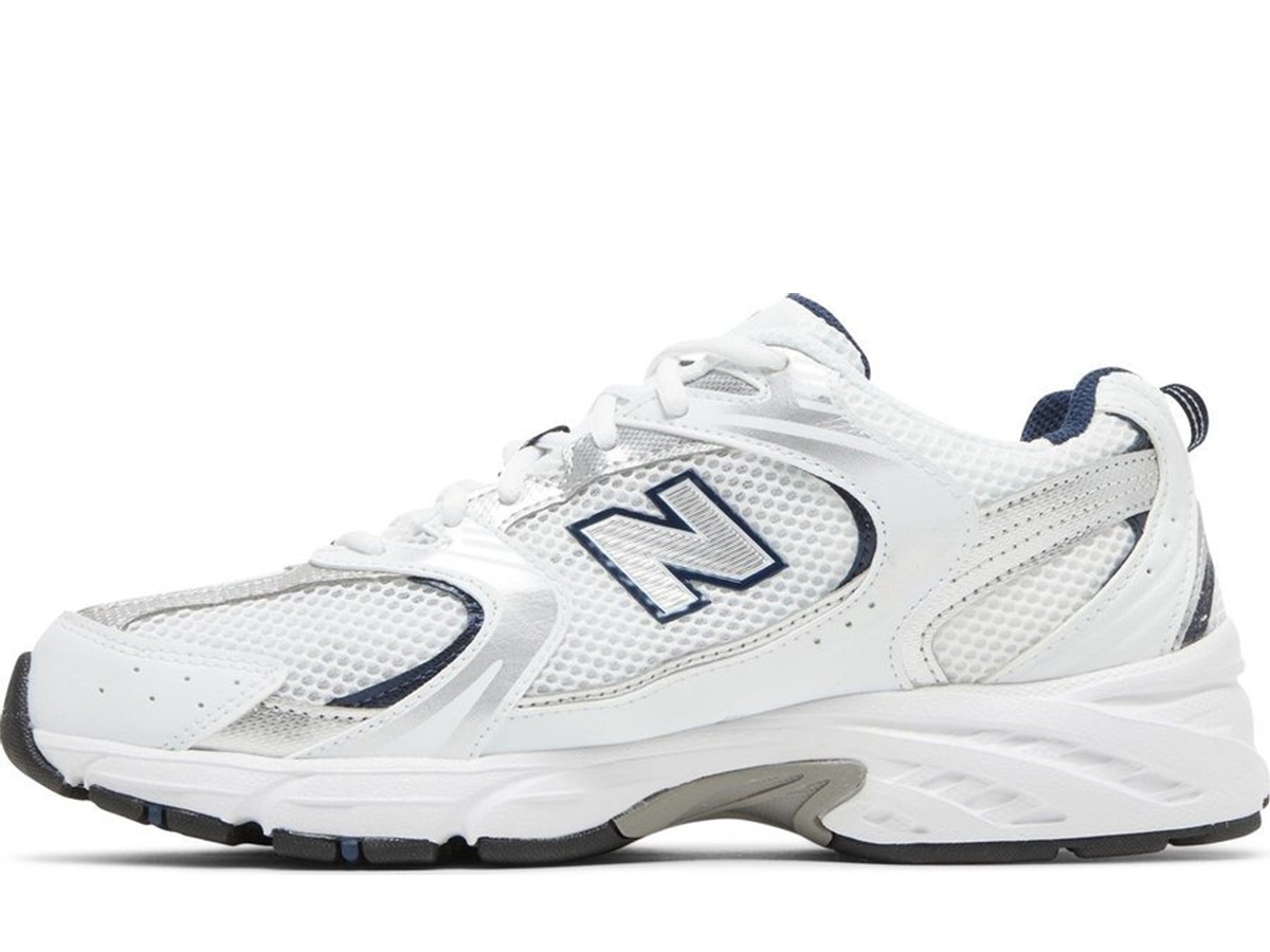 New Balance 530 White Silver Navy