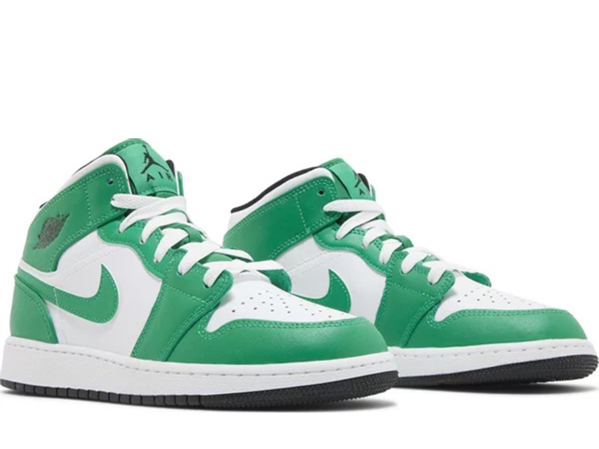 Air Jordan 1 Mid Lucky Green Gs