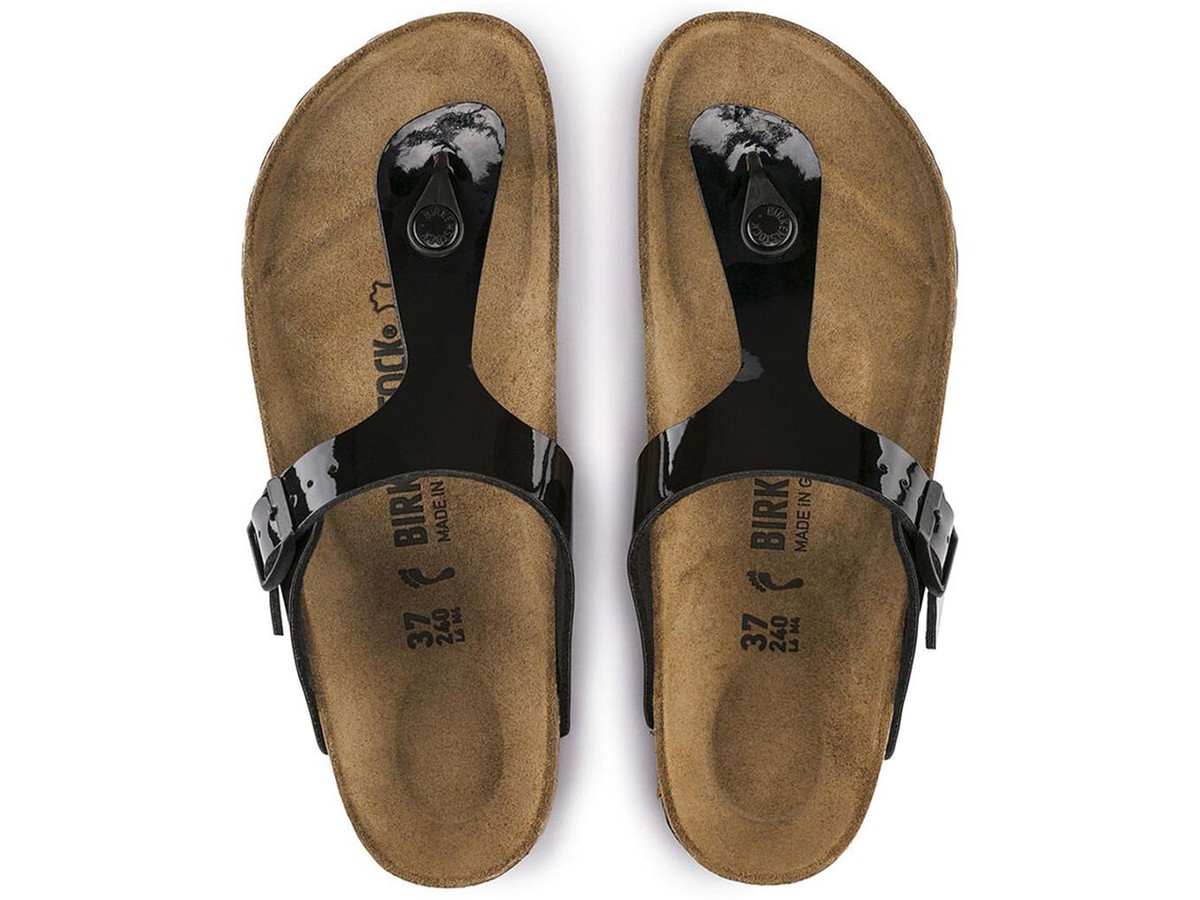 Birkenstock Gızeh Patent Kadın Terlik Siyah