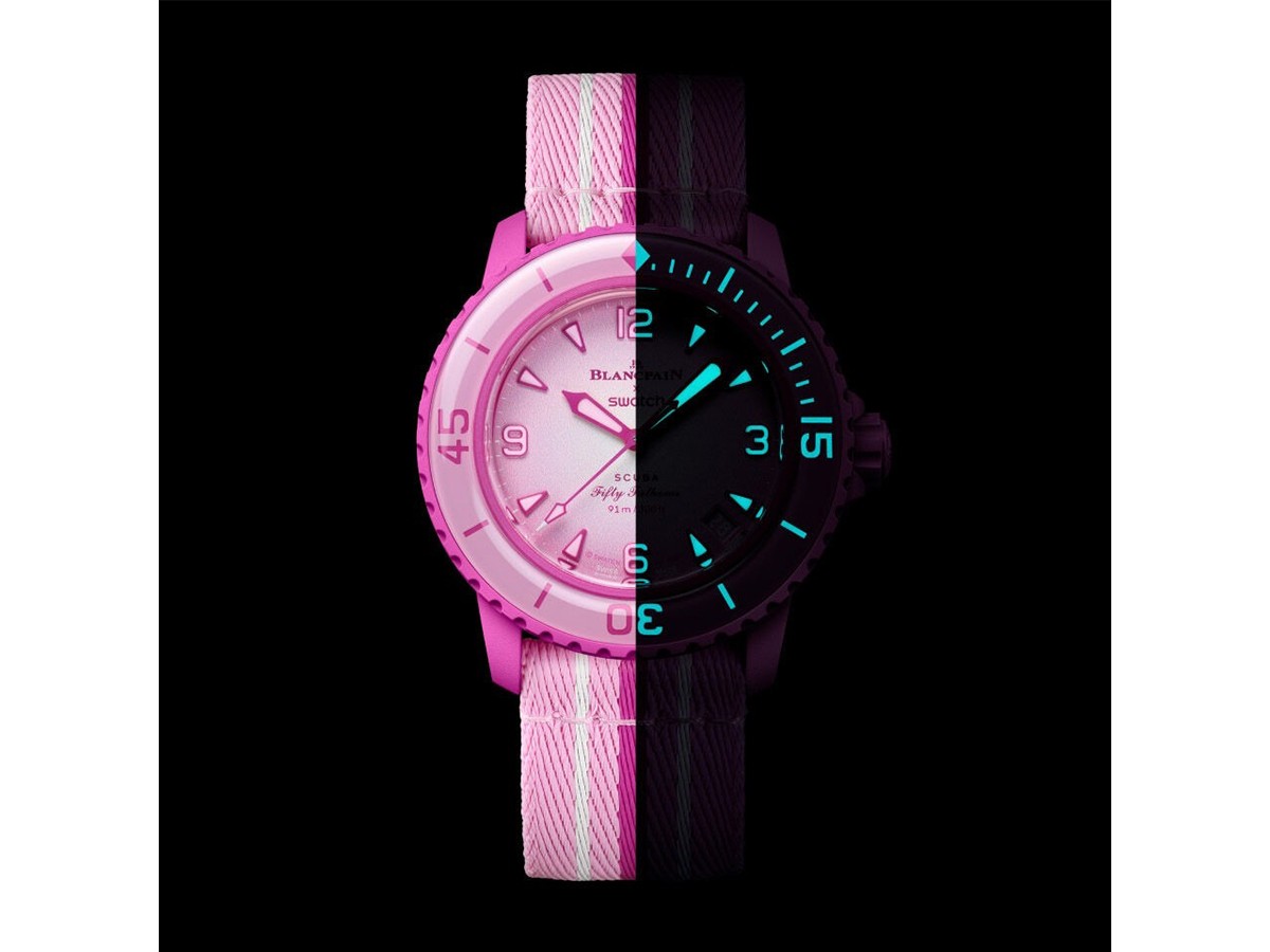 Swatch x Blancpain Pink Ocean