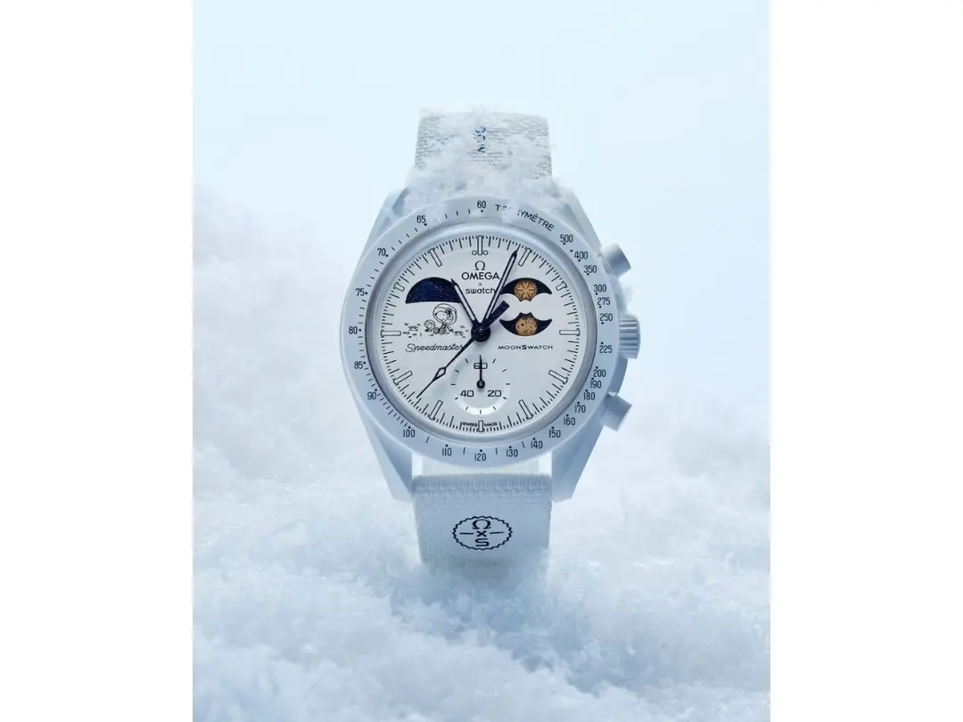 Swatch x Omega Moonphase Cold Moon SO33W701L -SPARKSOLE