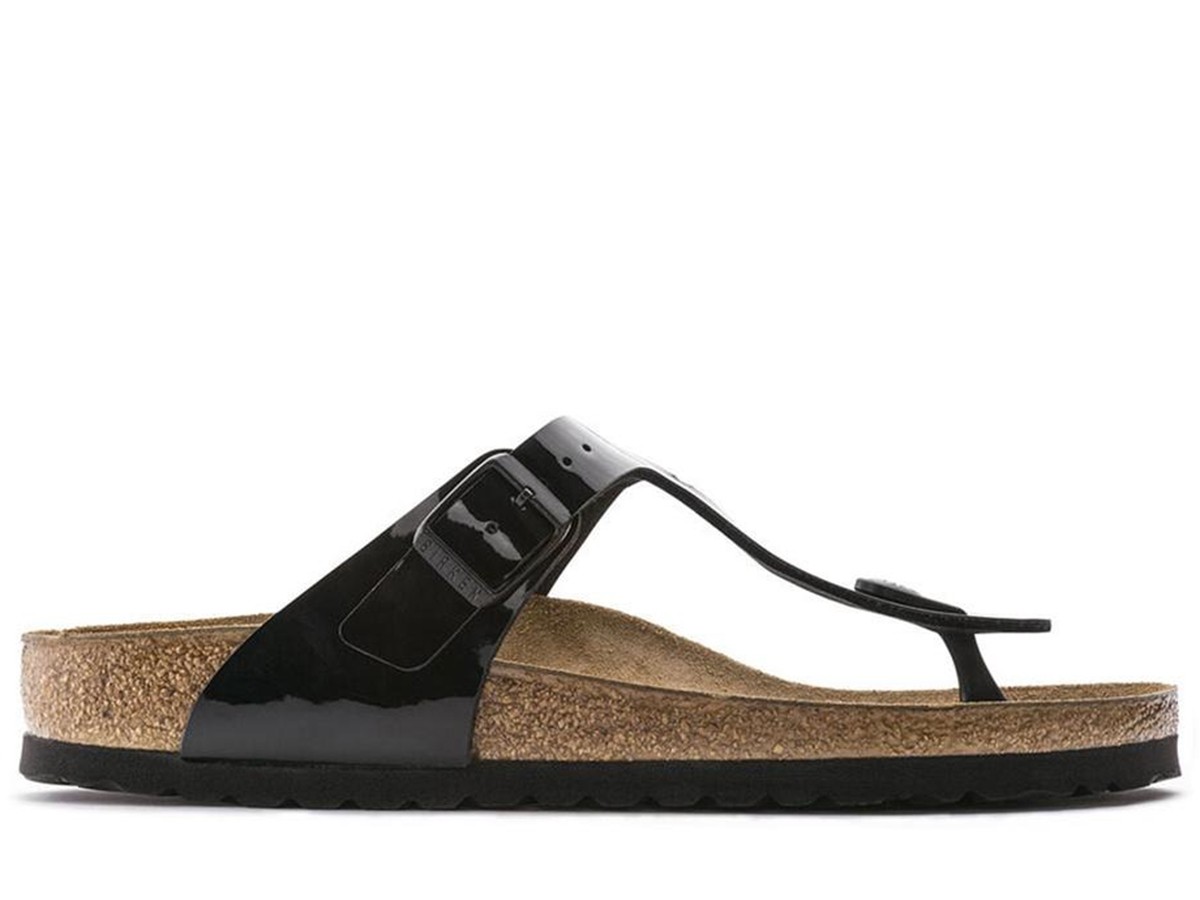Birkenstock Gızeh Patent Kadın Terlik Siyah