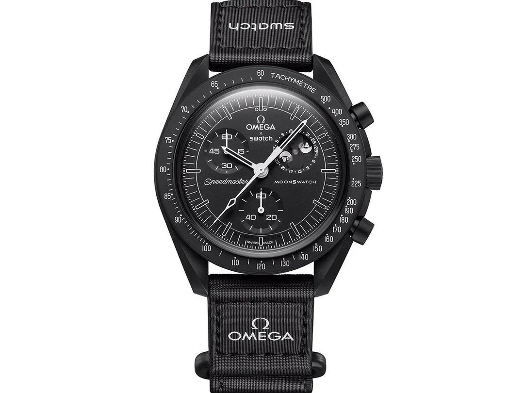 Swatch x Omega Moonphase Snoopy Black -SPARKSOLE