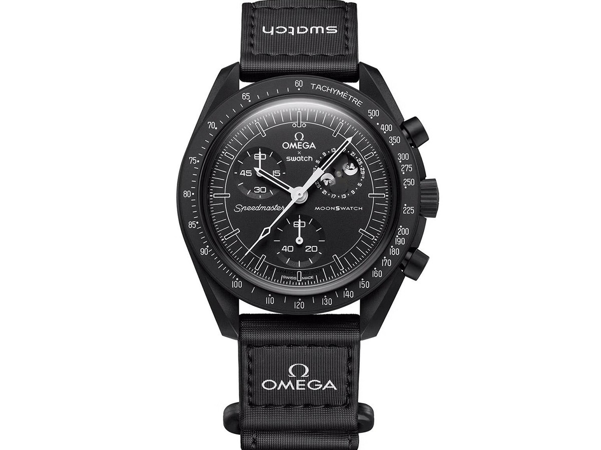 Swatch x Omega Moonphase Snoopy Black