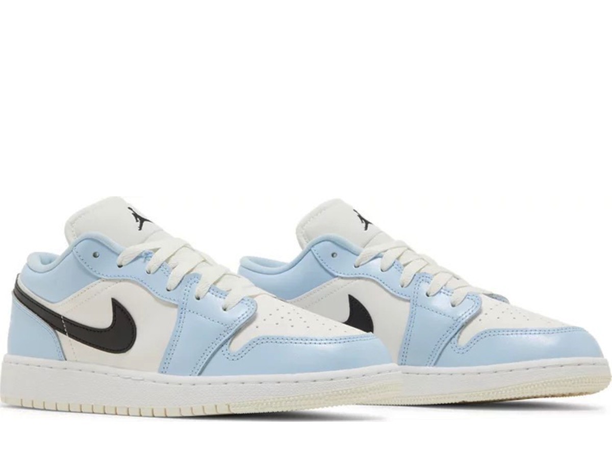 Air Jordan 1 Low Ice Blue Black (GS)