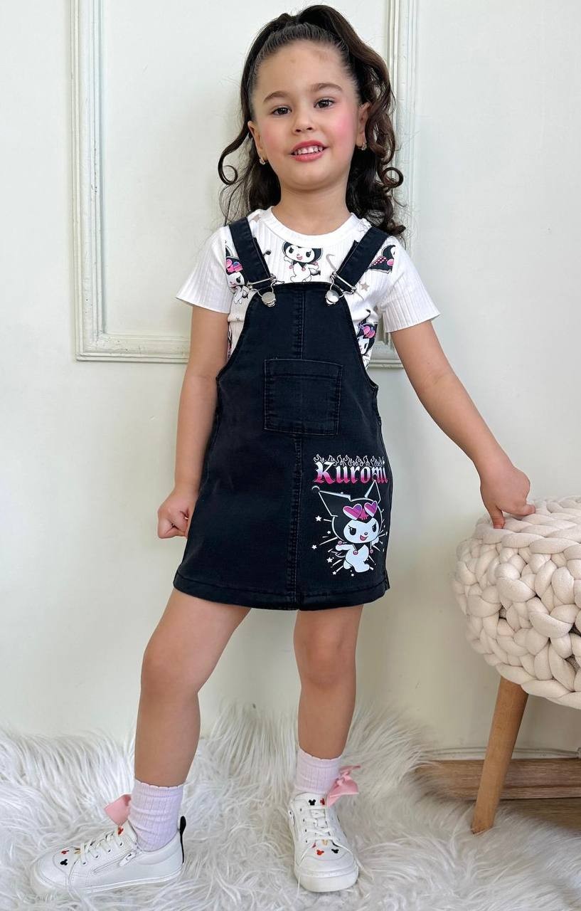 Kuromi Detaylı Salopet Takım