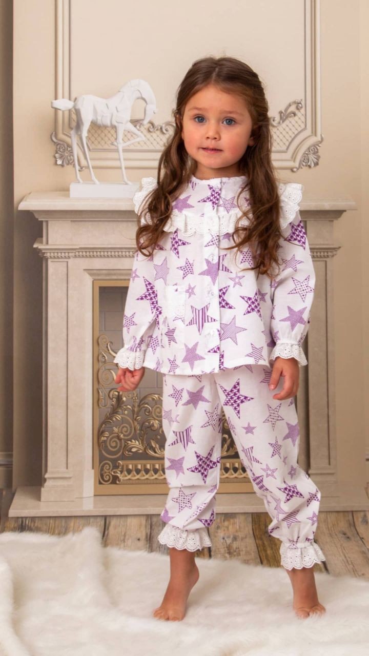 Yıldız Desenli Pijama Takım