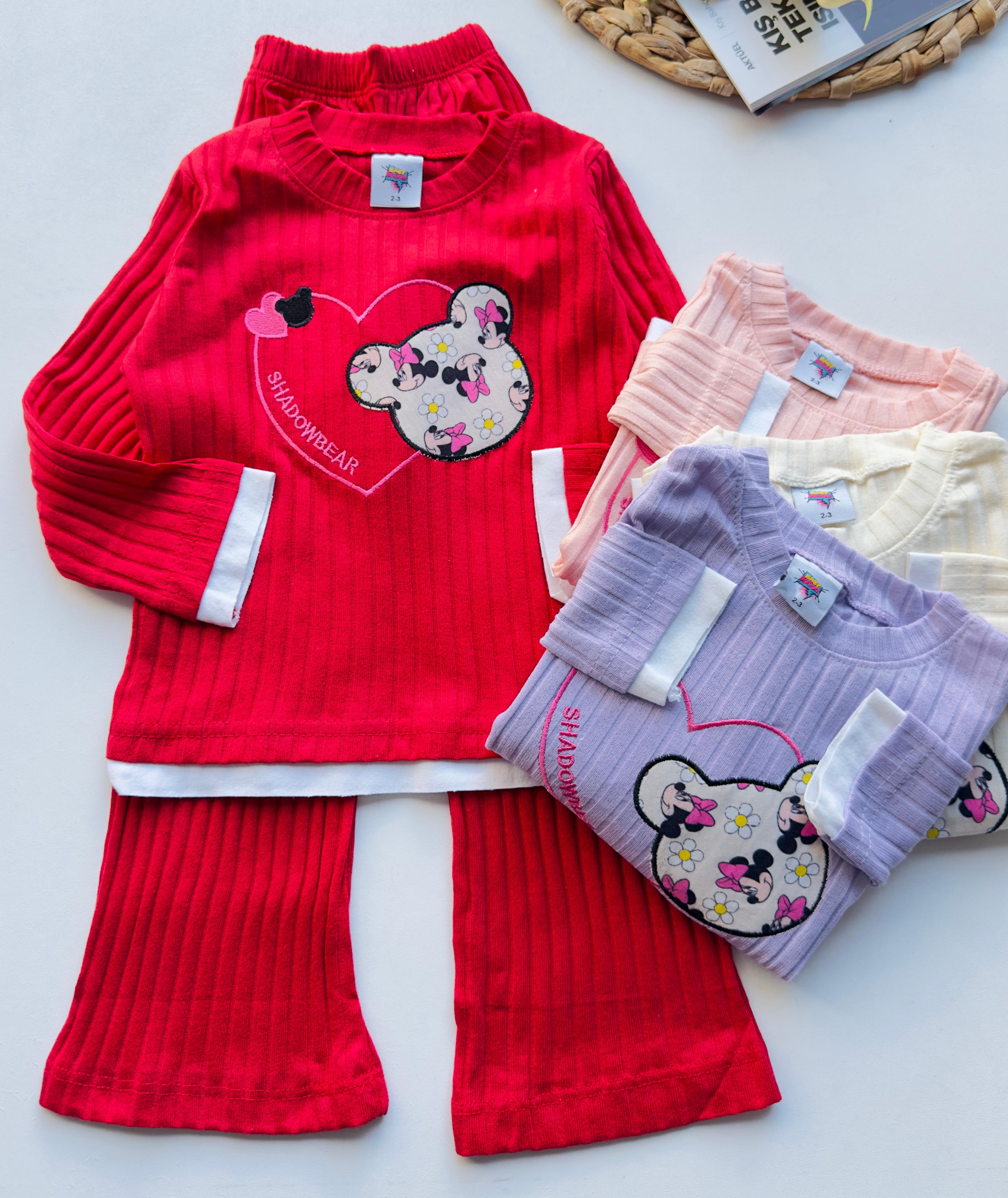 Basic Minnie Nakışlı Alt Üst Takım
