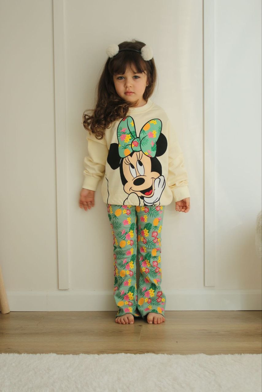 Hawai Minnie Detaylı Alt Üst Takım