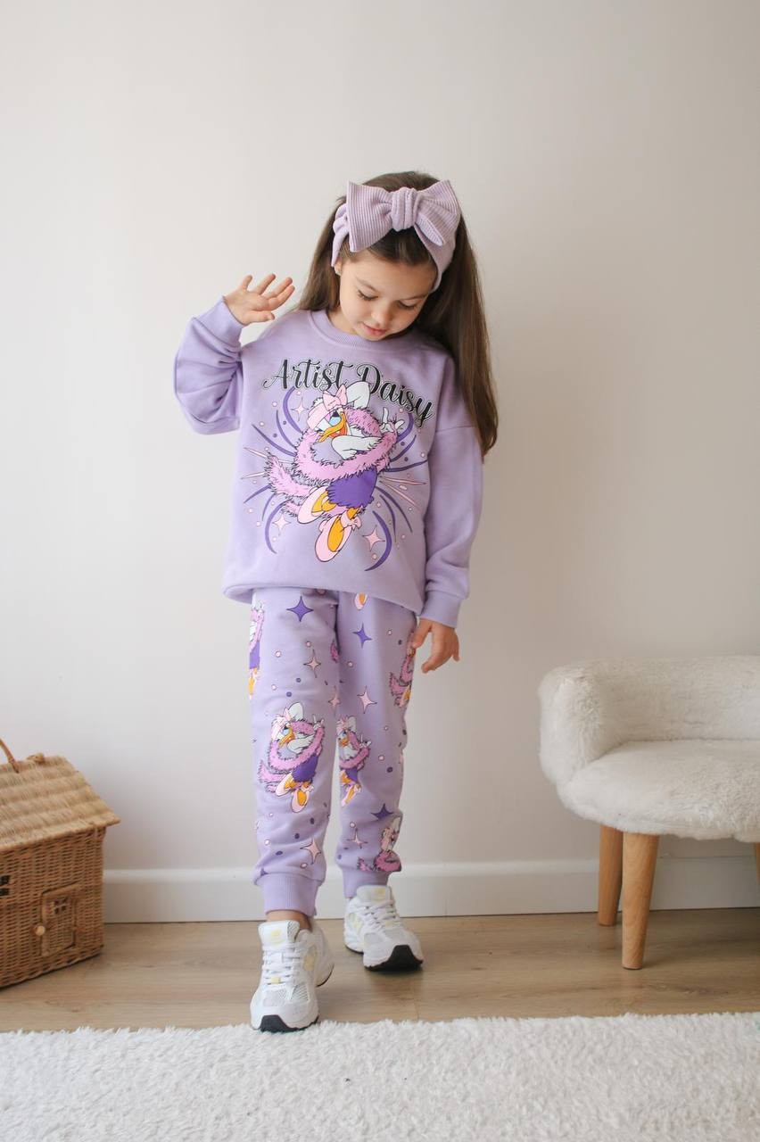 Lila Daisy Alt Üst Takım