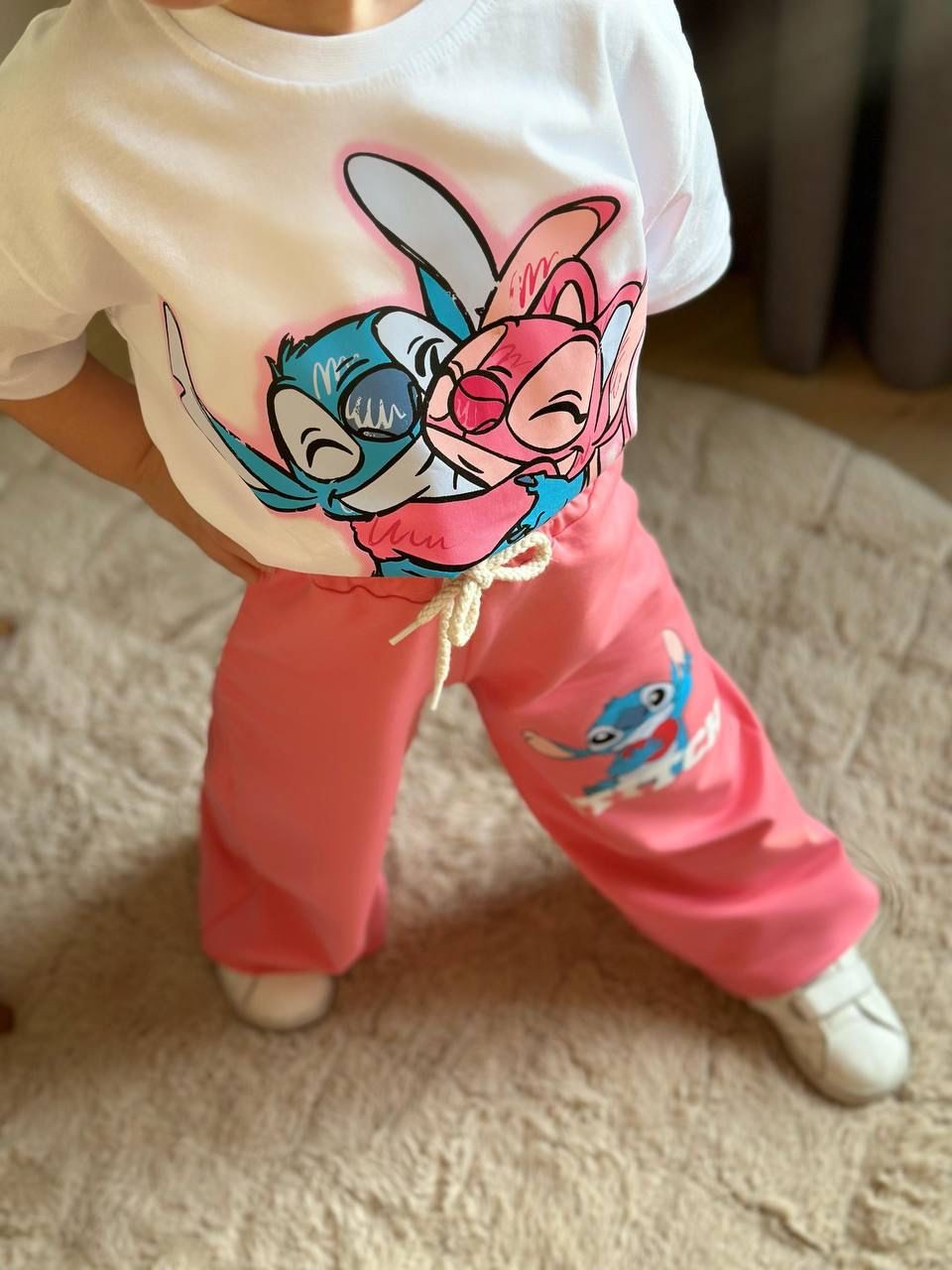 Stitch Baskılı 2'li Takım