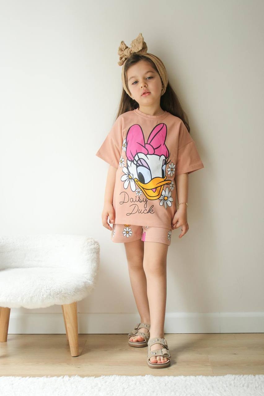 Daisy Duck Baskılı Şortlu Yazlık Takım