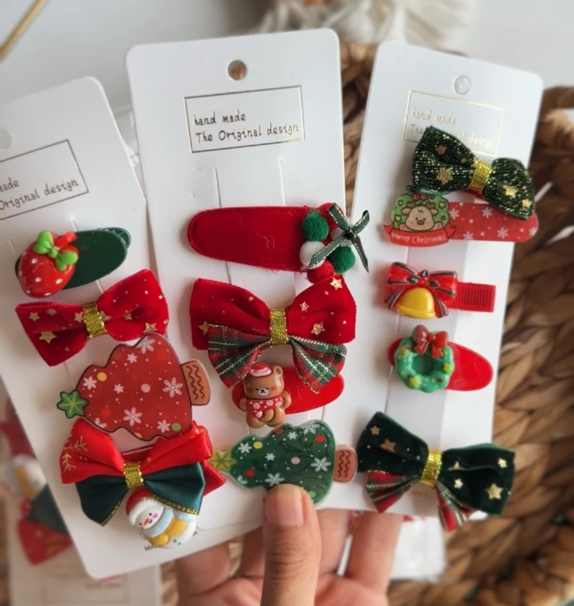 Noel Temalı 5Li Toka Seti