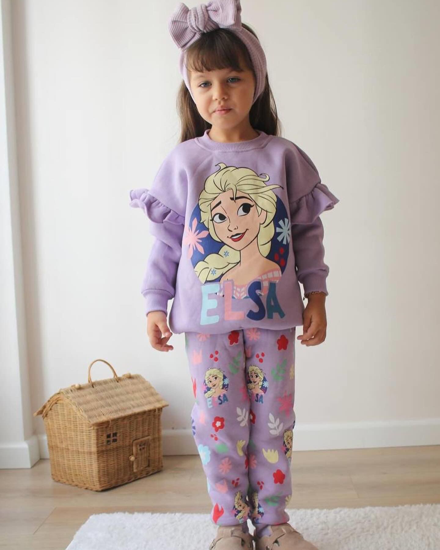 Kışlık Elsa Detaylı Takım