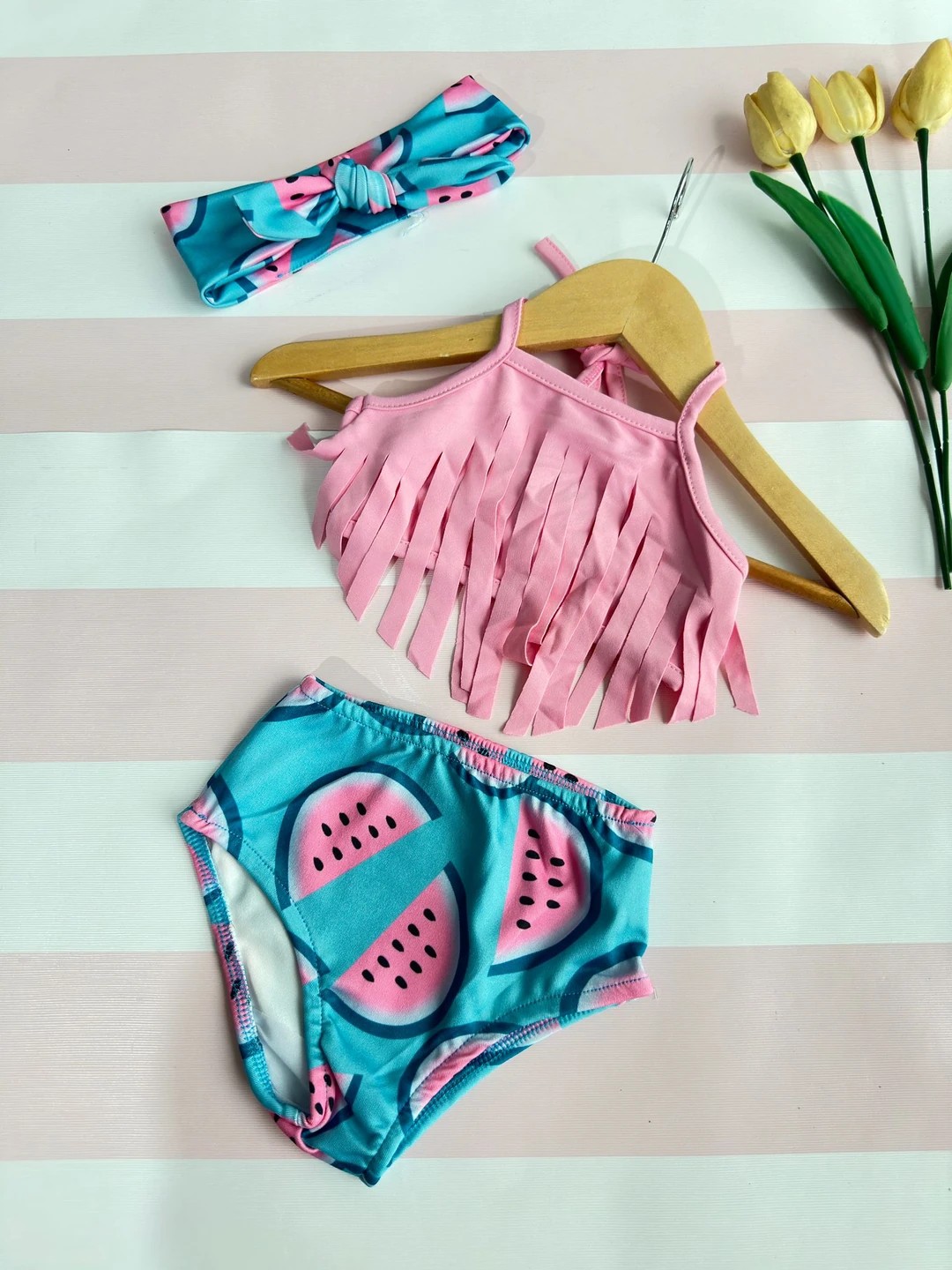 Püskül Detaylı Bikini Set