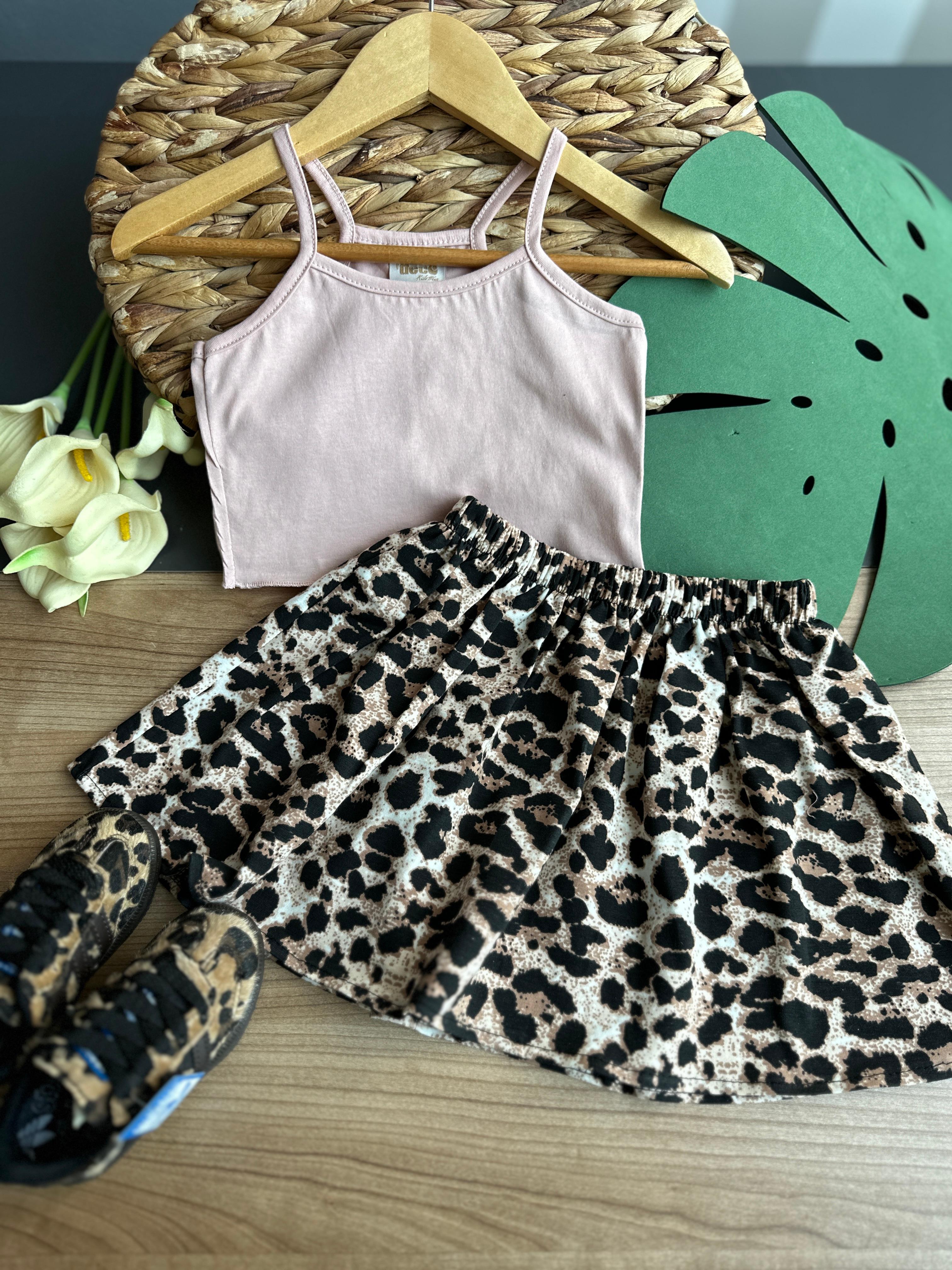 Leoparlı Krop Alt Üst Takım