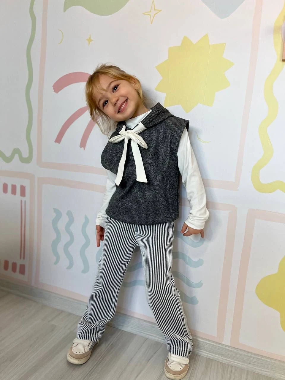 Üçlü Yelek ve Kurdela Detaylı Diana Takım