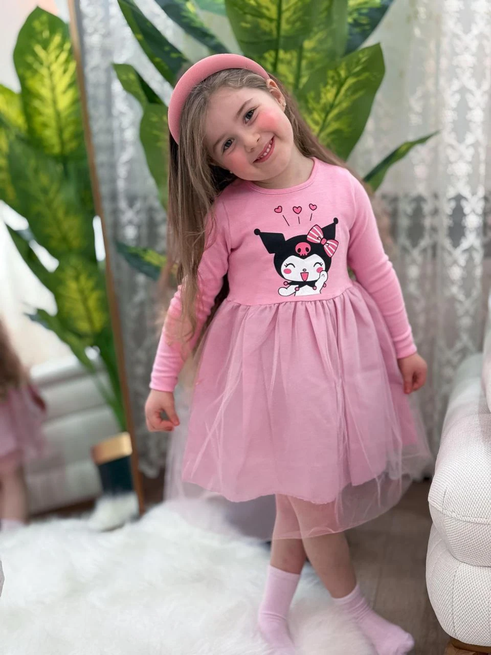 Kuromi Detaylı Elbise