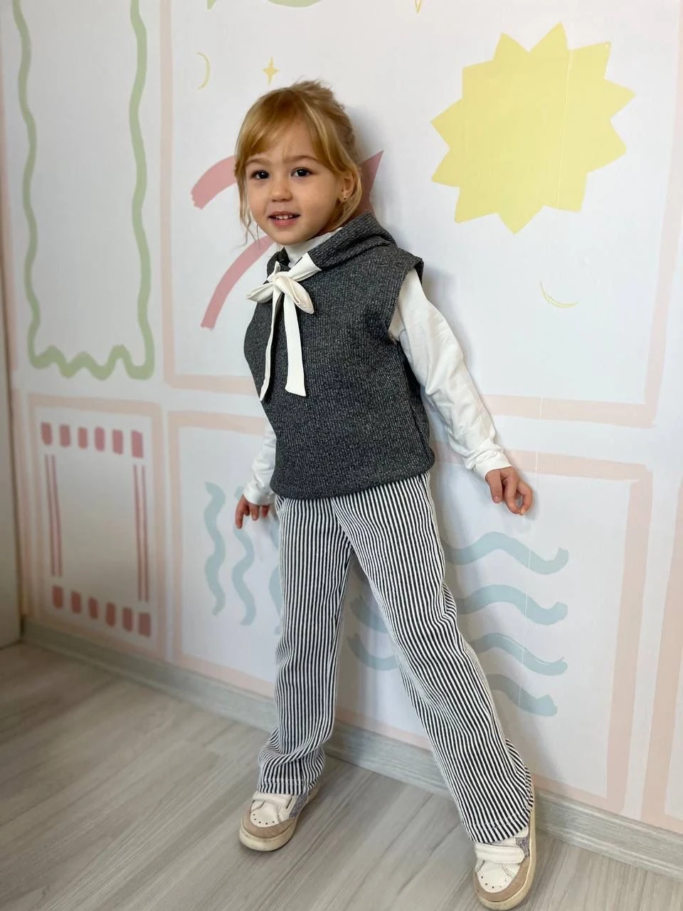 Üçlü Yelek ve Kurdela Detaylı Diana Takım