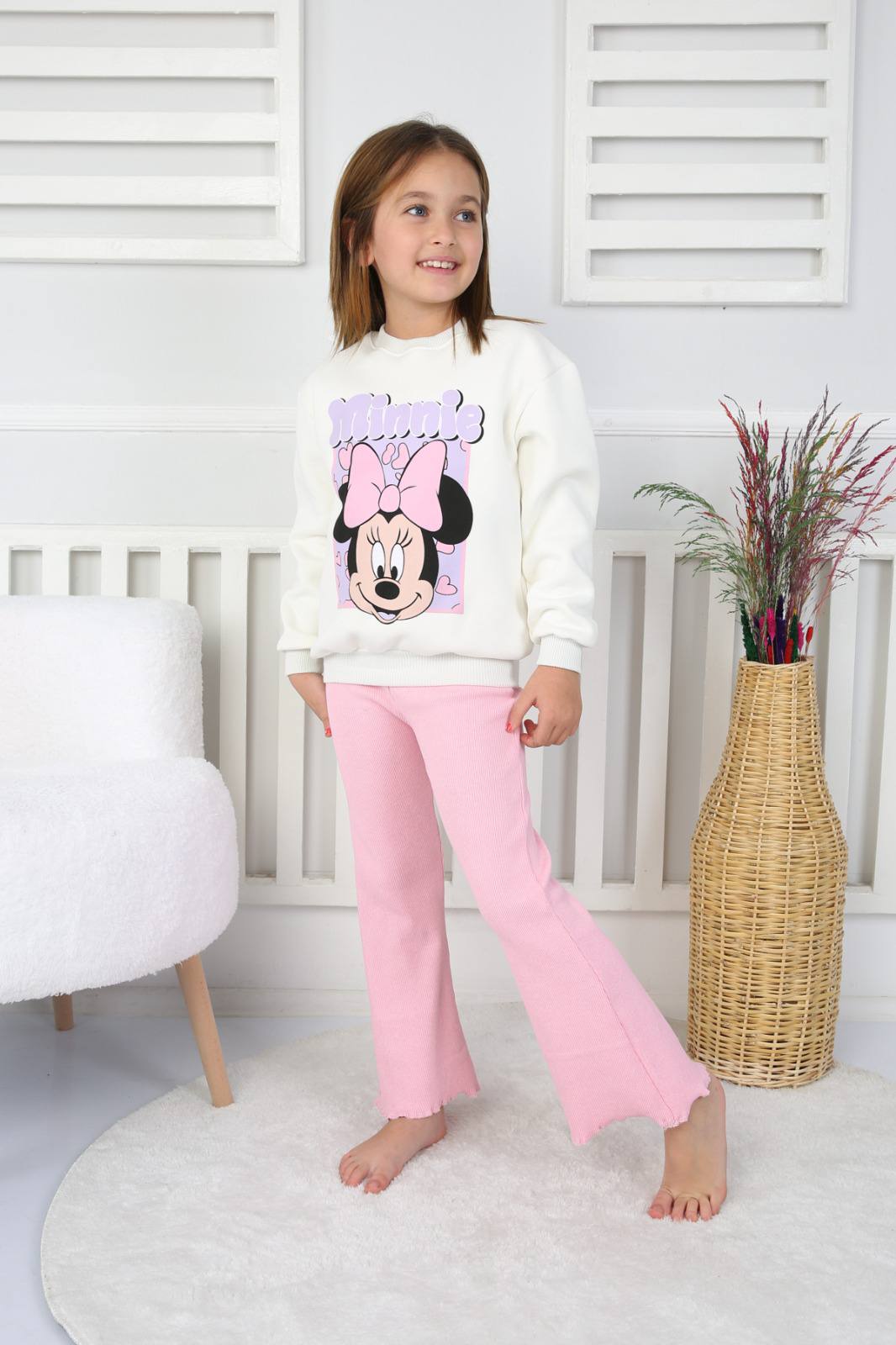 Minnie Baskılı 3 İplik Takım